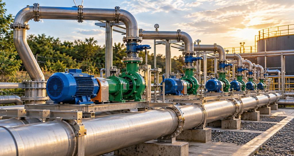 Instalacao Industrial de Bombas e Tubagens